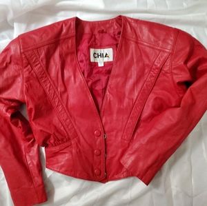 Crop Leather Jacket